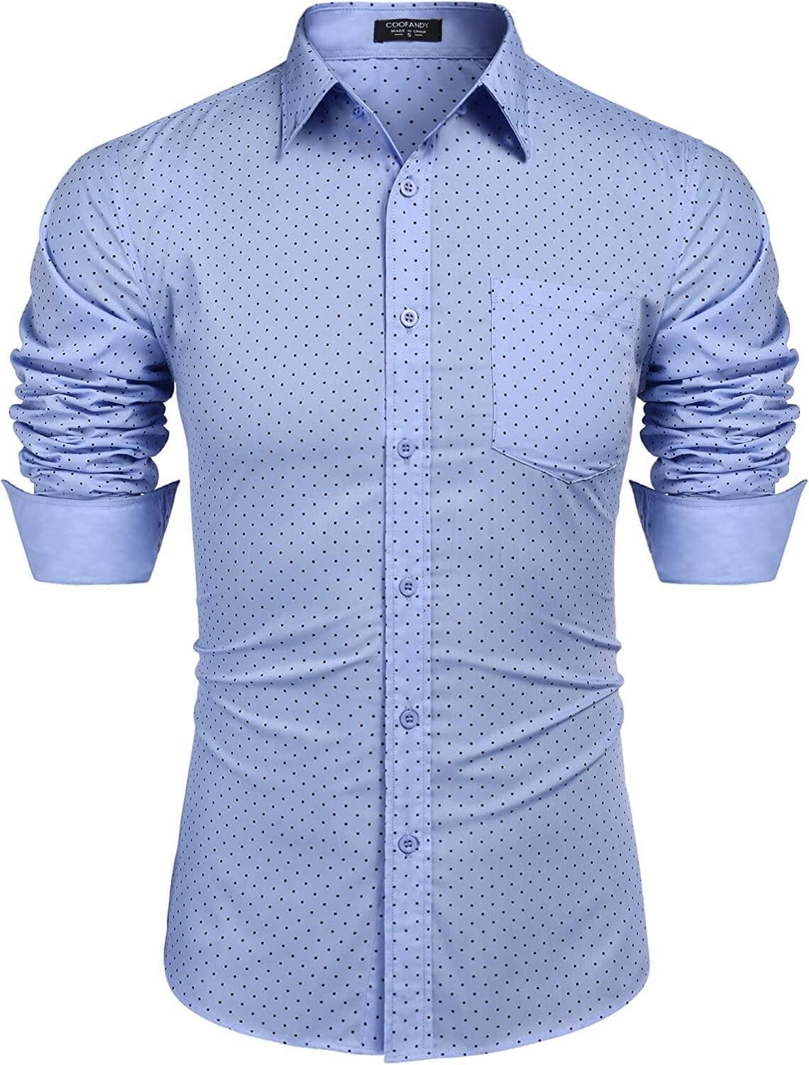 Men's Casual Lang Ärmel Hemd (US Only)