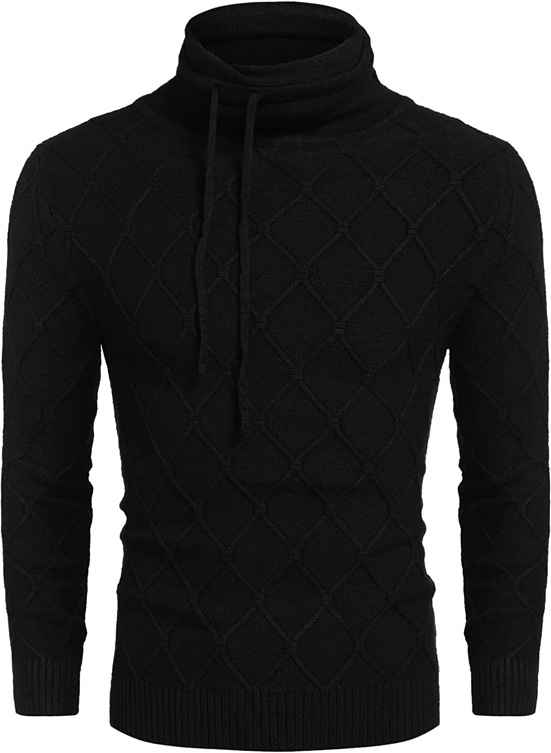 Men's Strick Rollkragen Pullover Casual Thermal Lang Ärmel Pullover