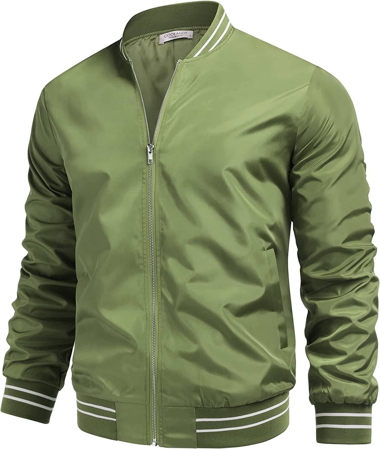 Lightweight Windbreaker Full Zip Jacke