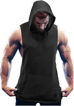 Workout Bodybuilding Muscle Sleeveless Mit Kapuze Tank Top