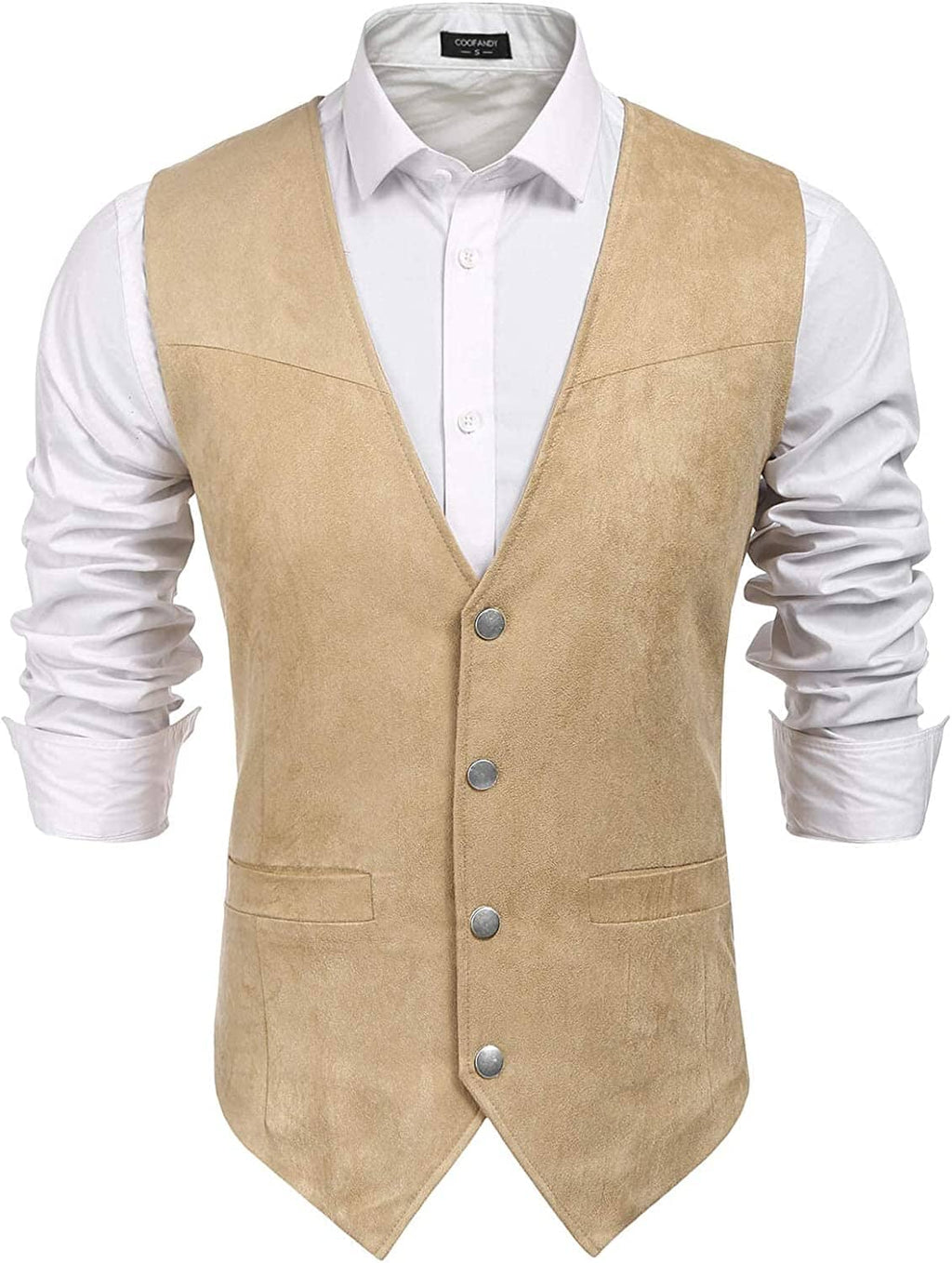 Western Suede Leather Weste Anzug