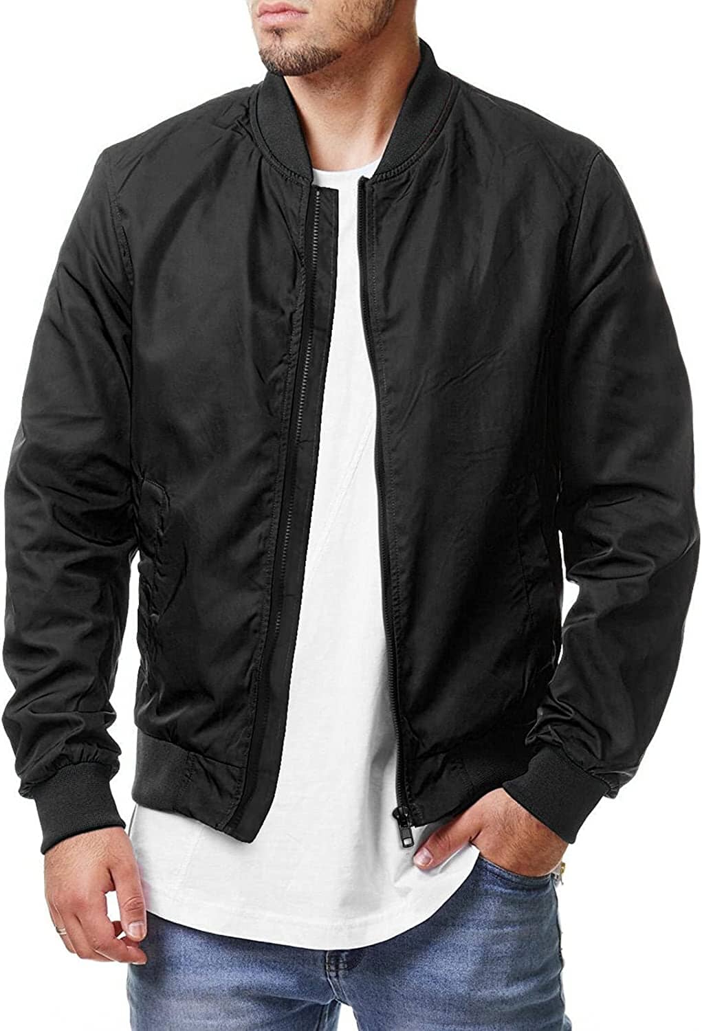 Casual Soft Shell Flight Windbreaker Mantel