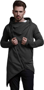 Lightweight Irregular Hem Pullover Hoodie