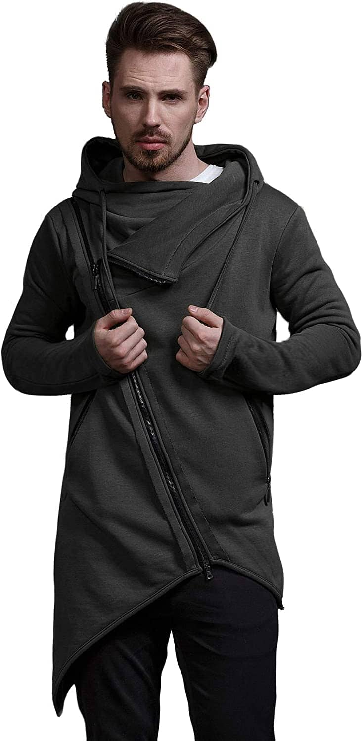Lightweight Irregular Hem Pullover Hoodie