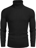 Slim Fit Strick High Neck Pullover Pullover