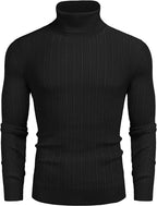 Slim Fit Strick High Neck Pullover Pullover