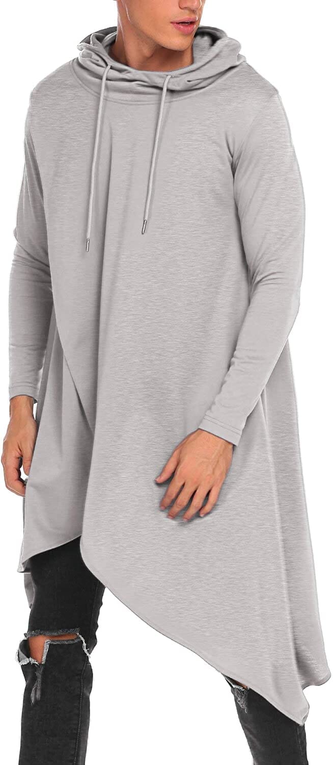Casual Asymmetrie Hem Pullover Mit Kapuze Poncho Sweatshirt