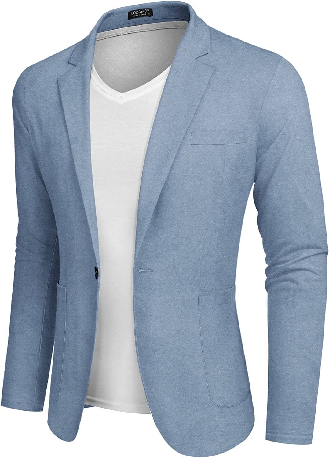 Casual Regular Fit Lightweight Leinen Blazer