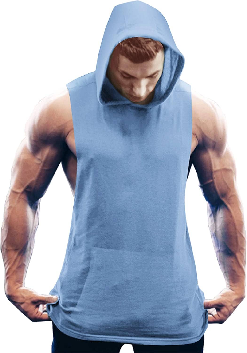 Workout Bodybuilding Muscle Sleeveless Mit Kapuze Tank Top