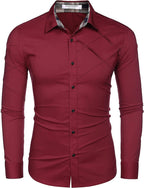 Plaid Kragen Knopf Baumwolle Dress Hemd
