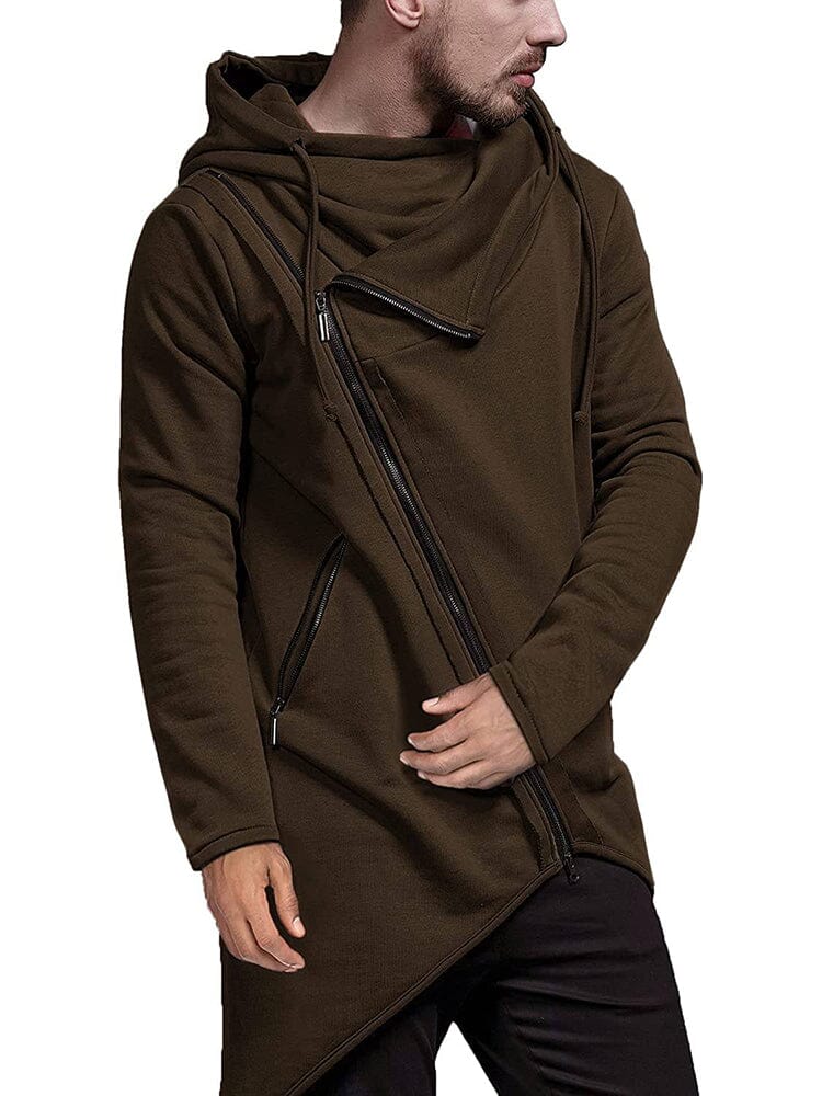 Lightweight Irregular Hem Pullover Hoodie