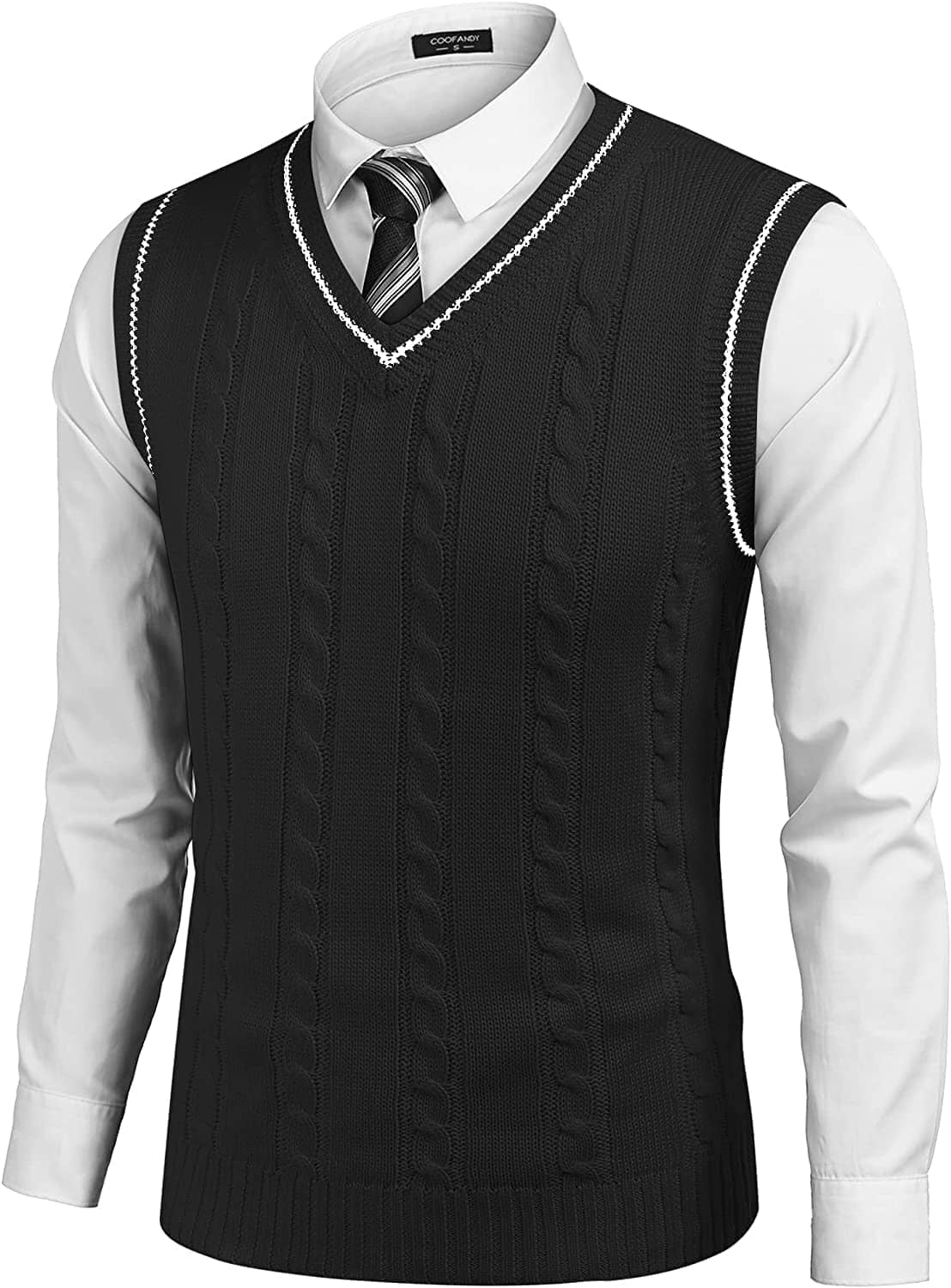 V Neck Sleeveless Strick Pullover Weste Pullover