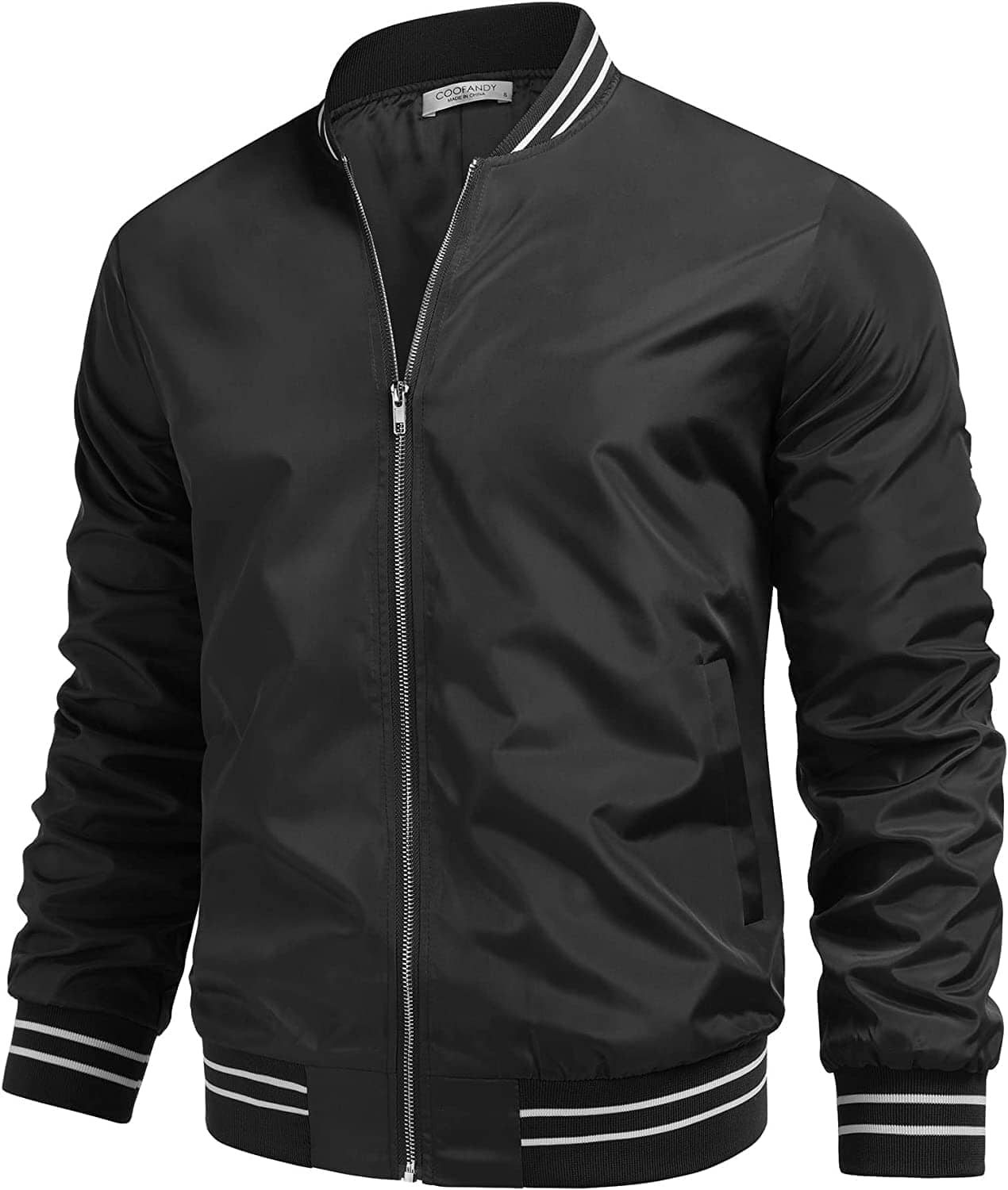 Lightweight Windbreaker Full Zip Jacke