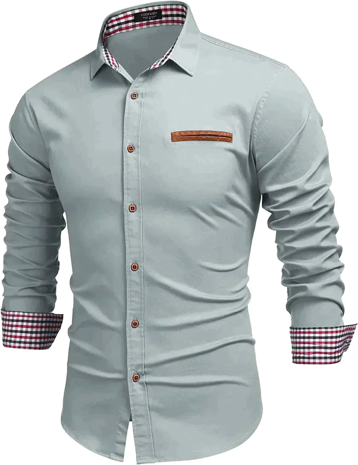 Casual Lang Ärmel Knopf Denim Hemd