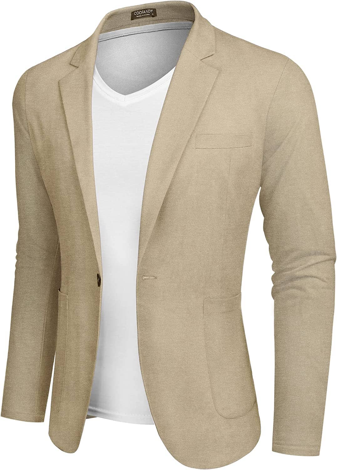 Casual Regular Fit Lightweight Leinen Blazer
