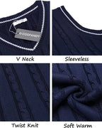 V Neck Sleeveless Strick Pullover Weste Pullover