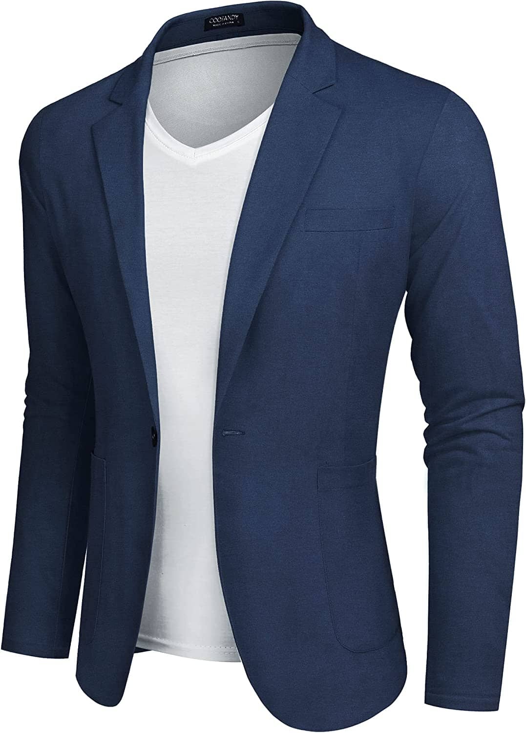 Casual Regular Fit Lightweight Leinen Blazer