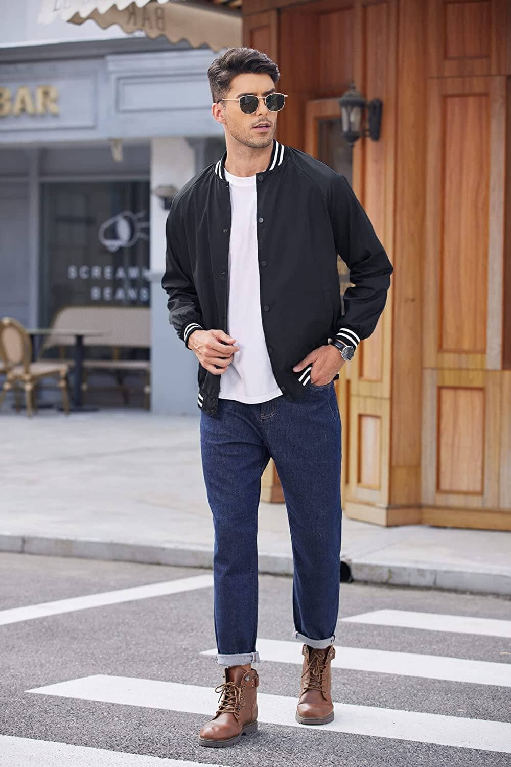 Varsity Lightweight Baseball Bomber Jacken