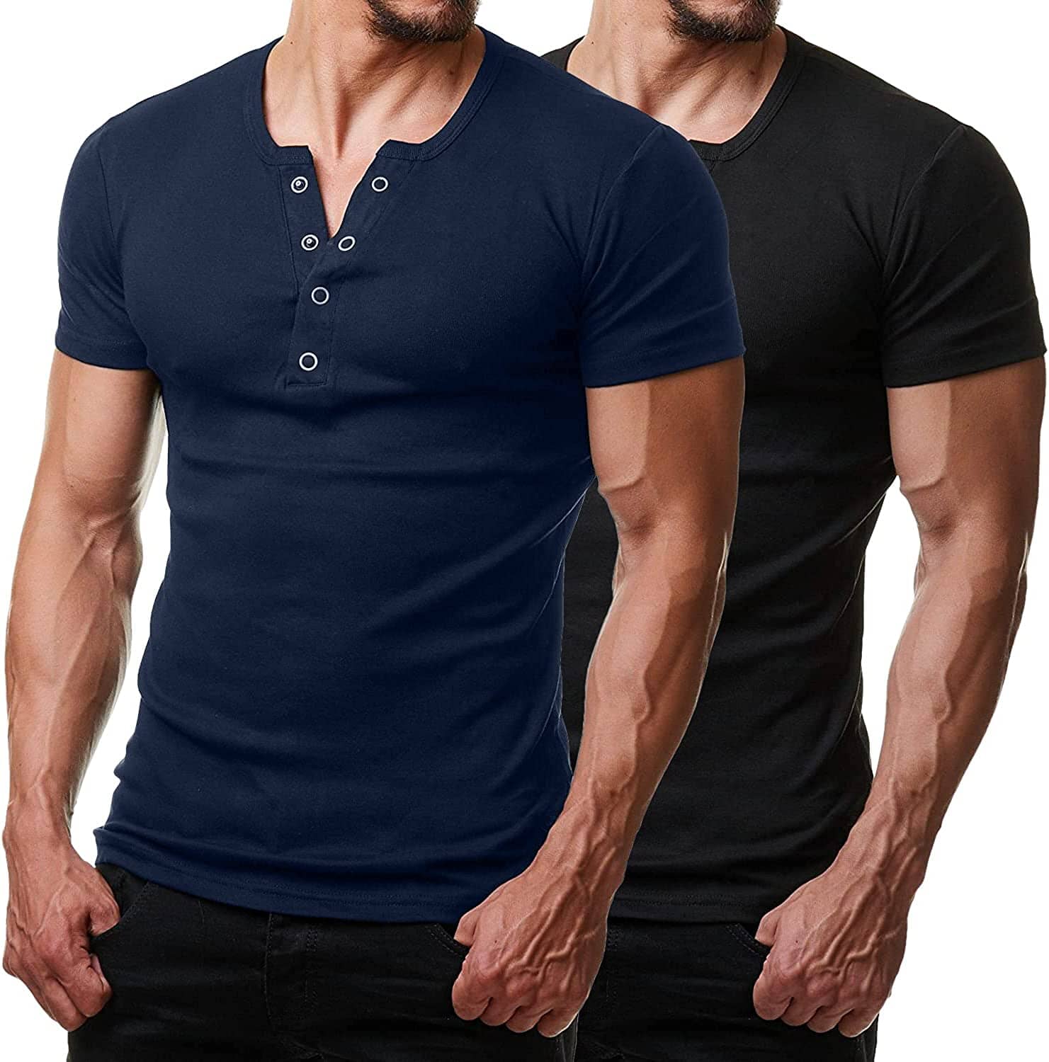 2 Pack Kurz Ärmel Workout Gym T-Hemd