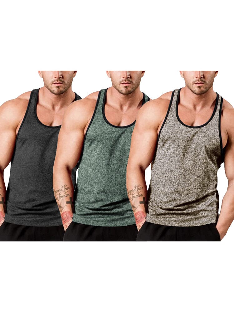 Men's 3-Pack Fitness Weste
