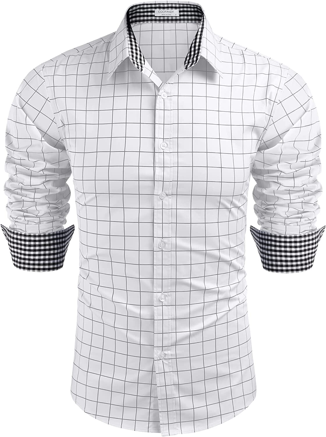 Business Lang Ärmel Slim Fit Dress Hemd