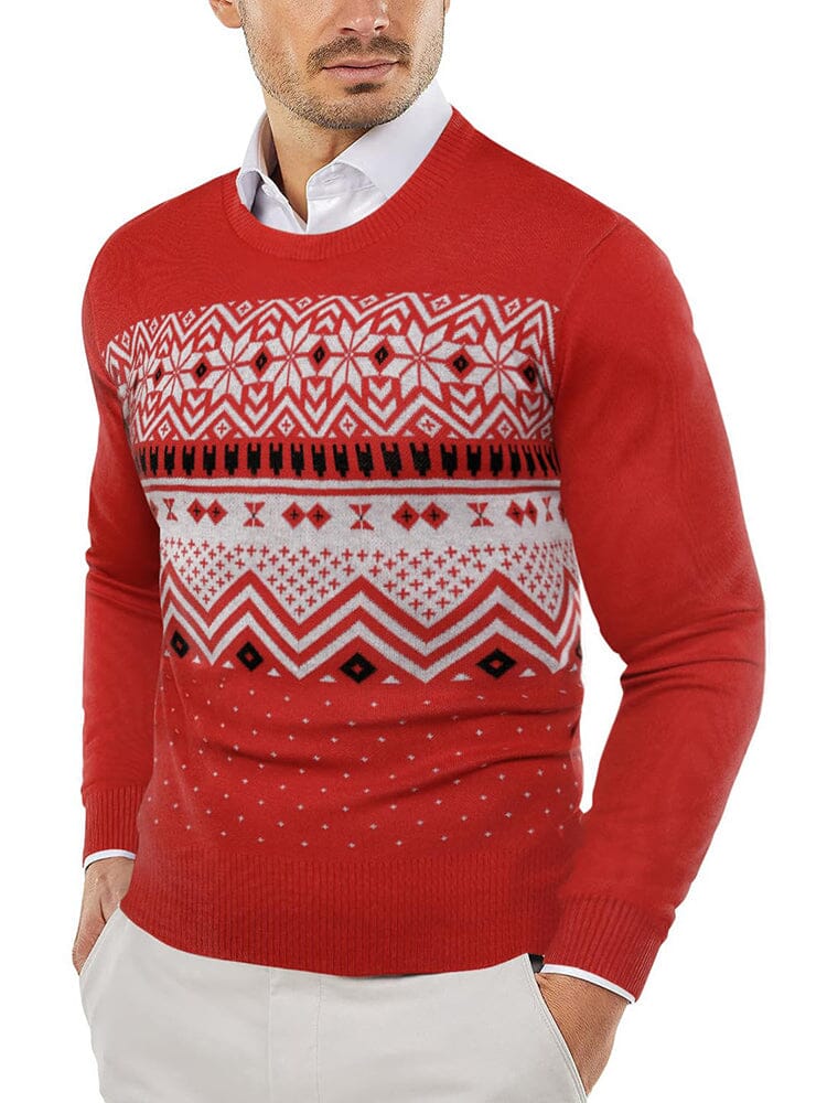 Trendy Crew Neck Pullover Strick Pullover