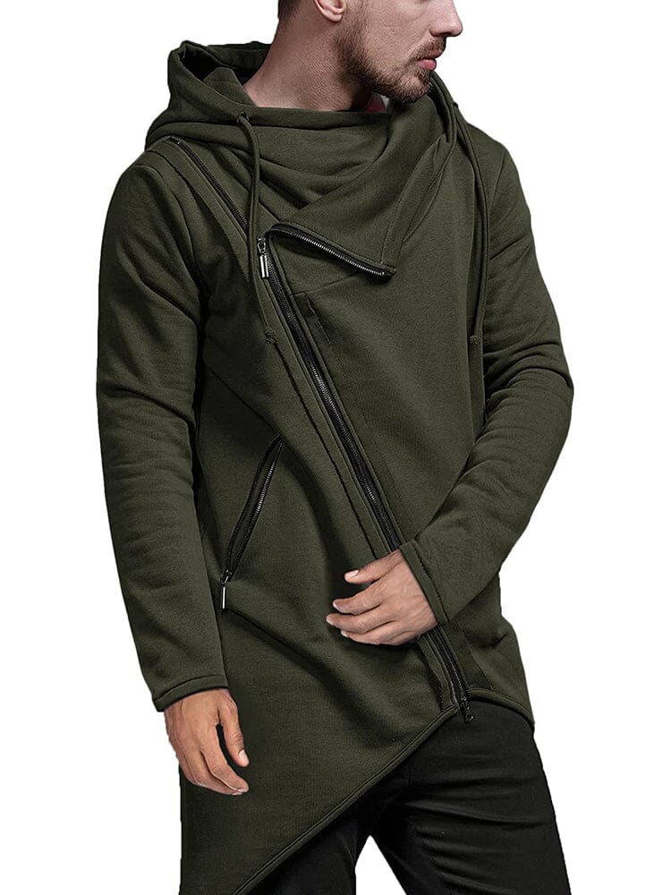 Lightweight Irregular Hem Pullover Hoodie