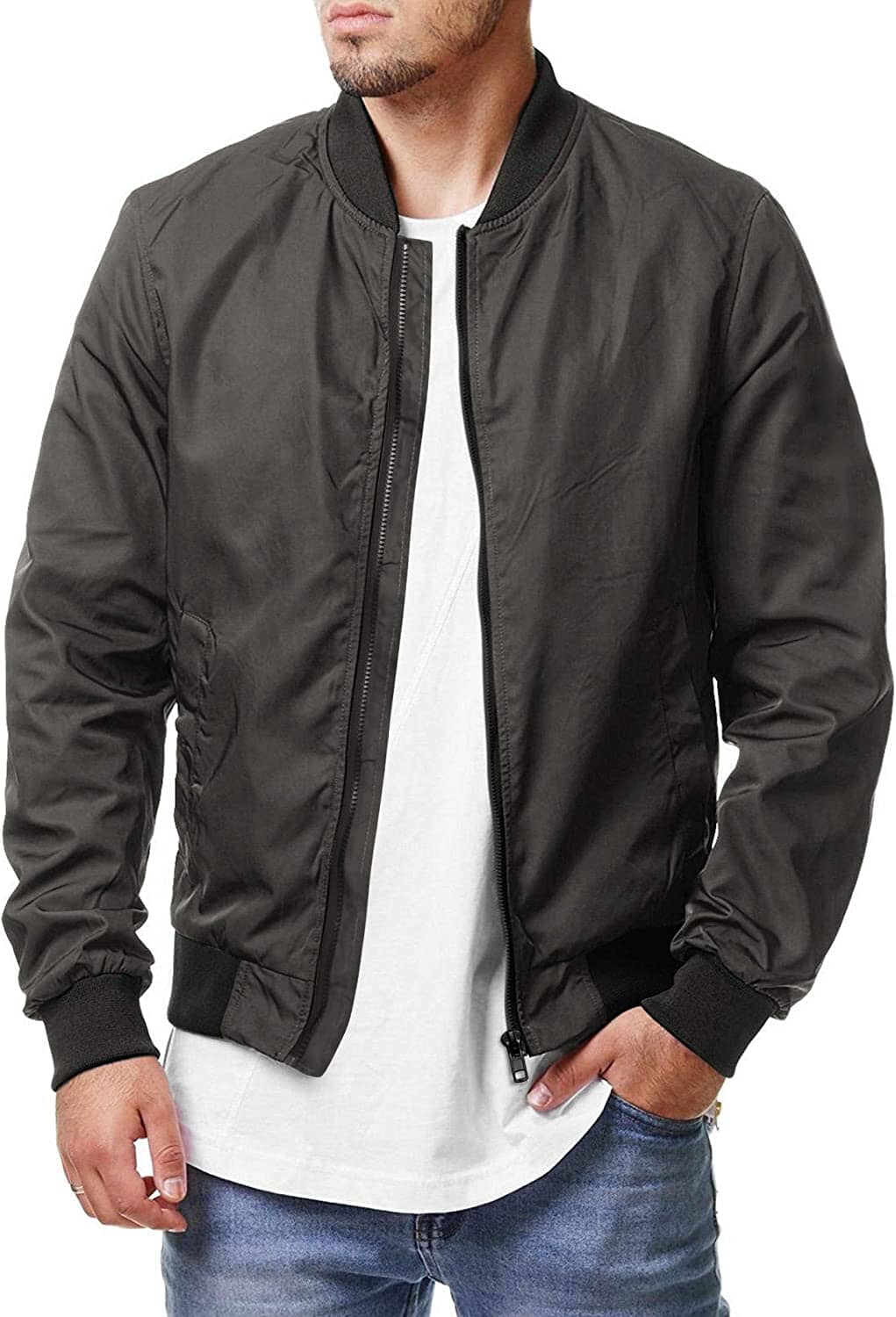 Casual Soft Shell Flight Windbreaker Mantel