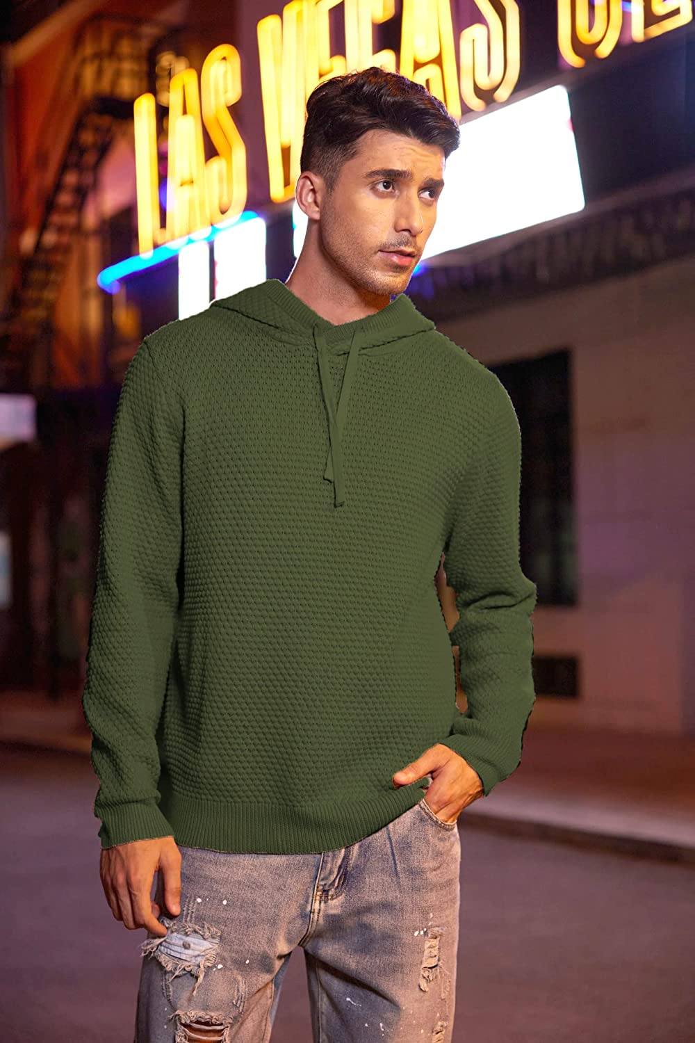 Strick Dick Warm Mit Kapuze Pullover Pullover