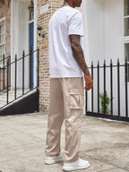 Casual Klassisch 100% Baumwolle Cargo Hose