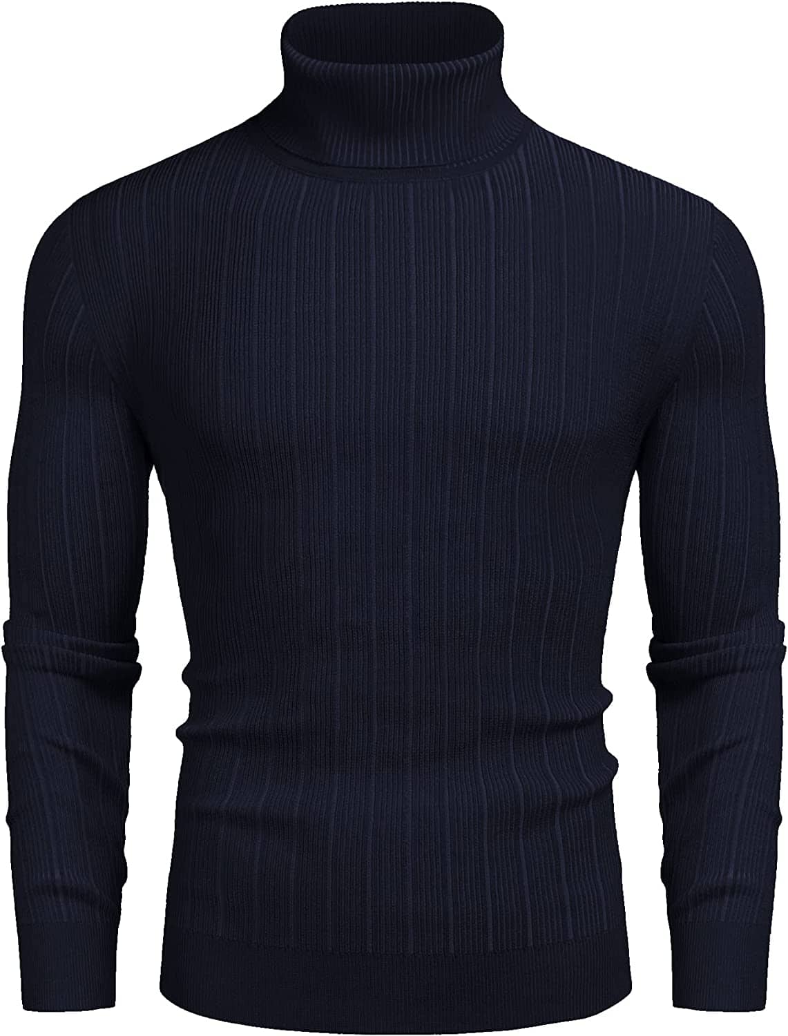 Slim Fit Strick High Neck Pullover Pullover