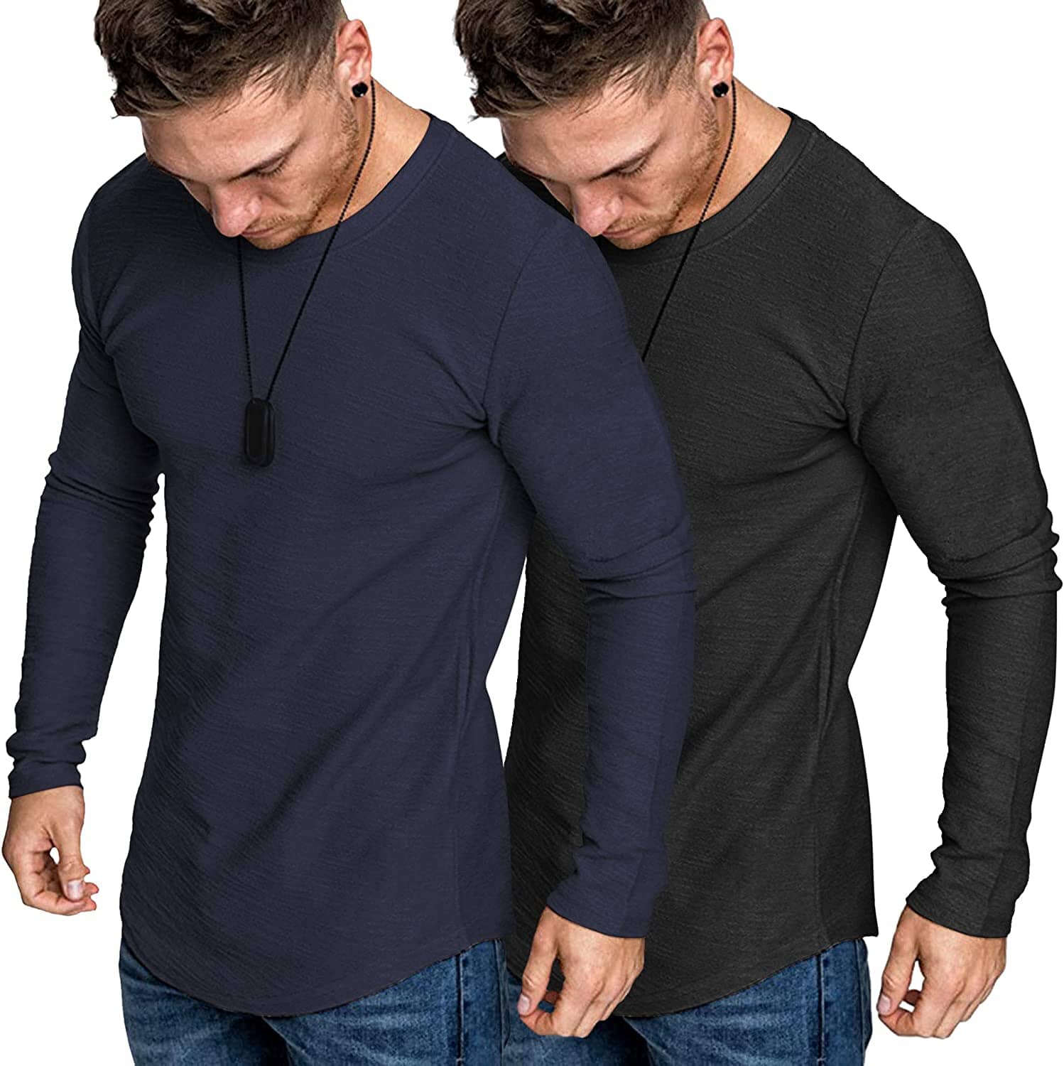 2-Pack Muscle Fitted Workout T-Hemd