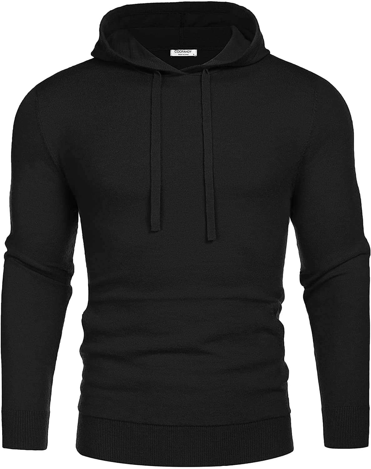 Lang Ärmel Strick Pullover Mit Kapuze Pullover