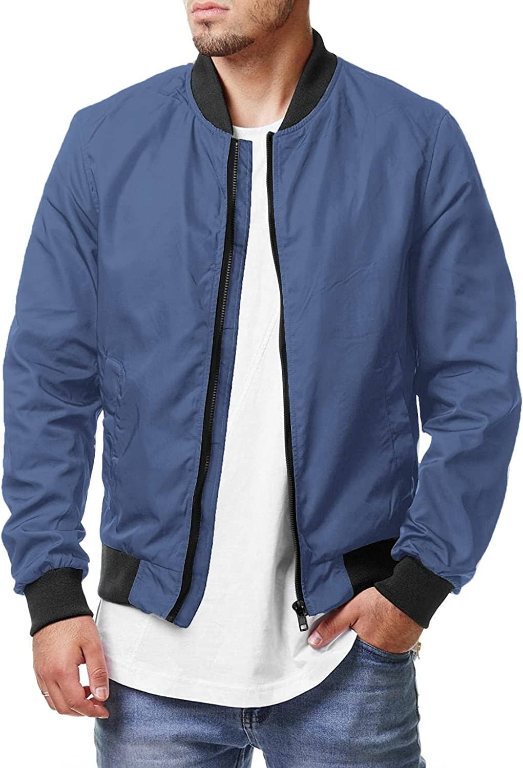 Casual Soft Shell Flight Windbreaker Mantel