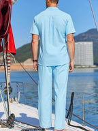 Casual Uni Holiday Leinen Set