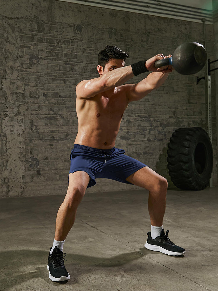 2-Pack Schnell Trocken Gym Shorts