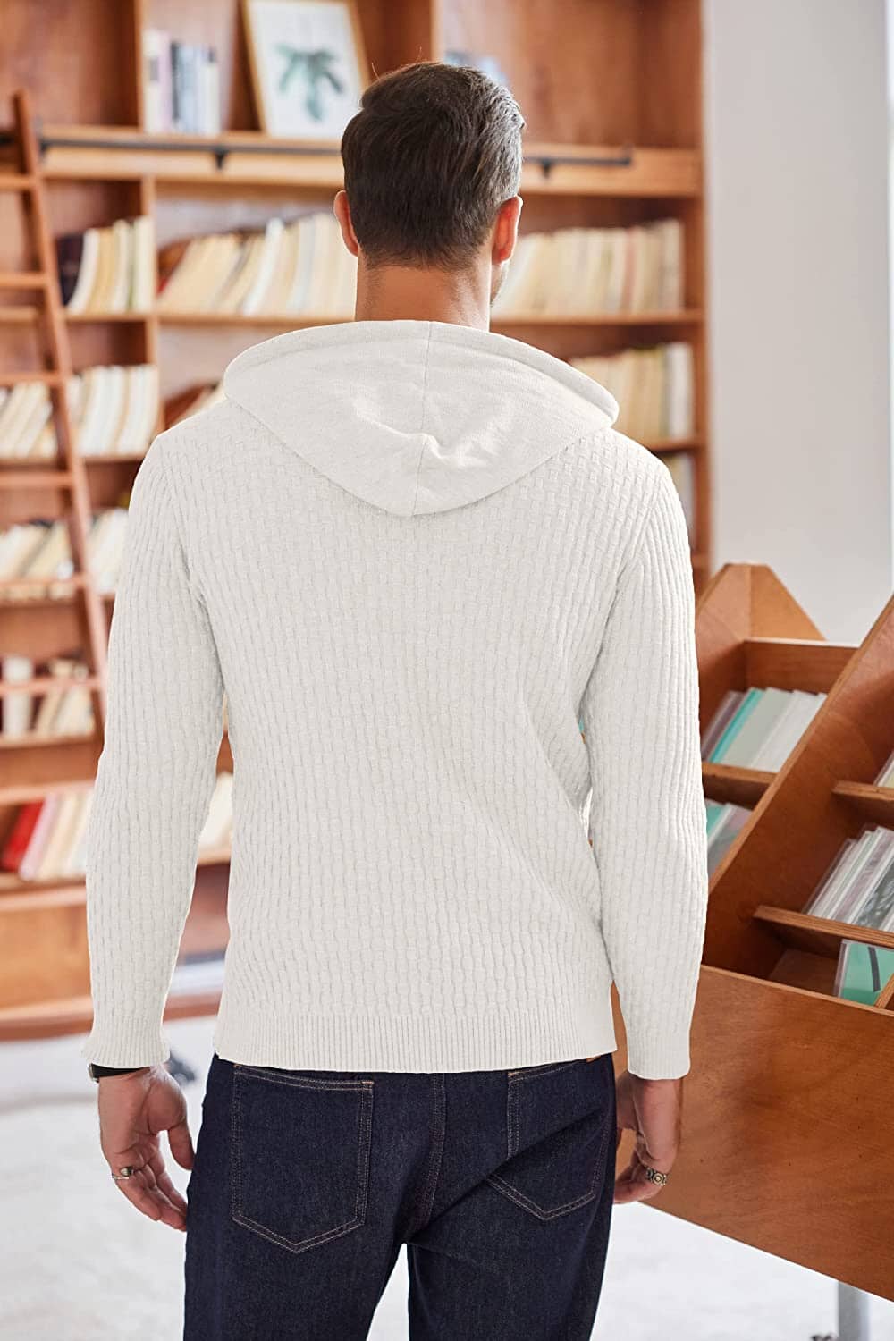 Uni Strick Pullover Mit Kapuze Sweatshirt
