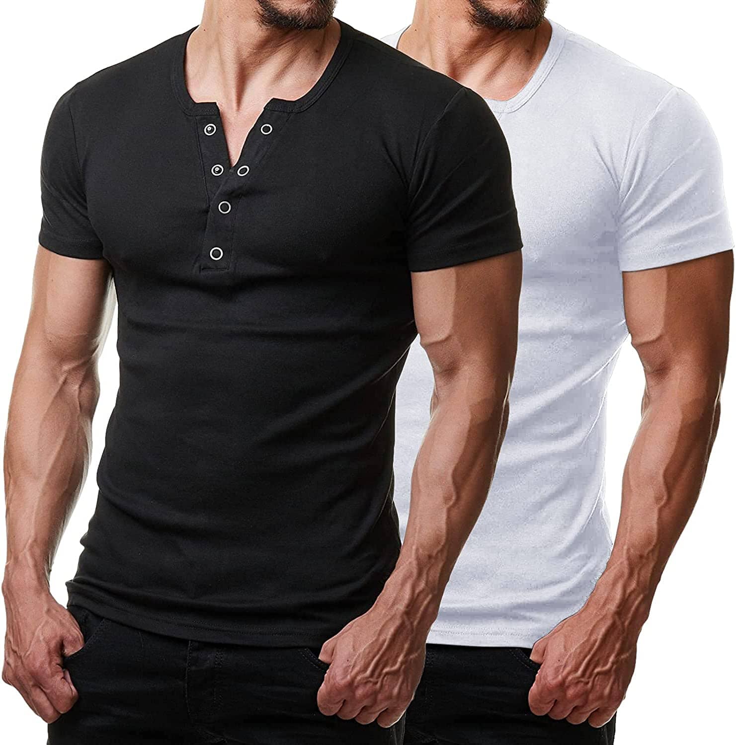 2 Pack Kurz Ärmel Workout Gym T-Hemd