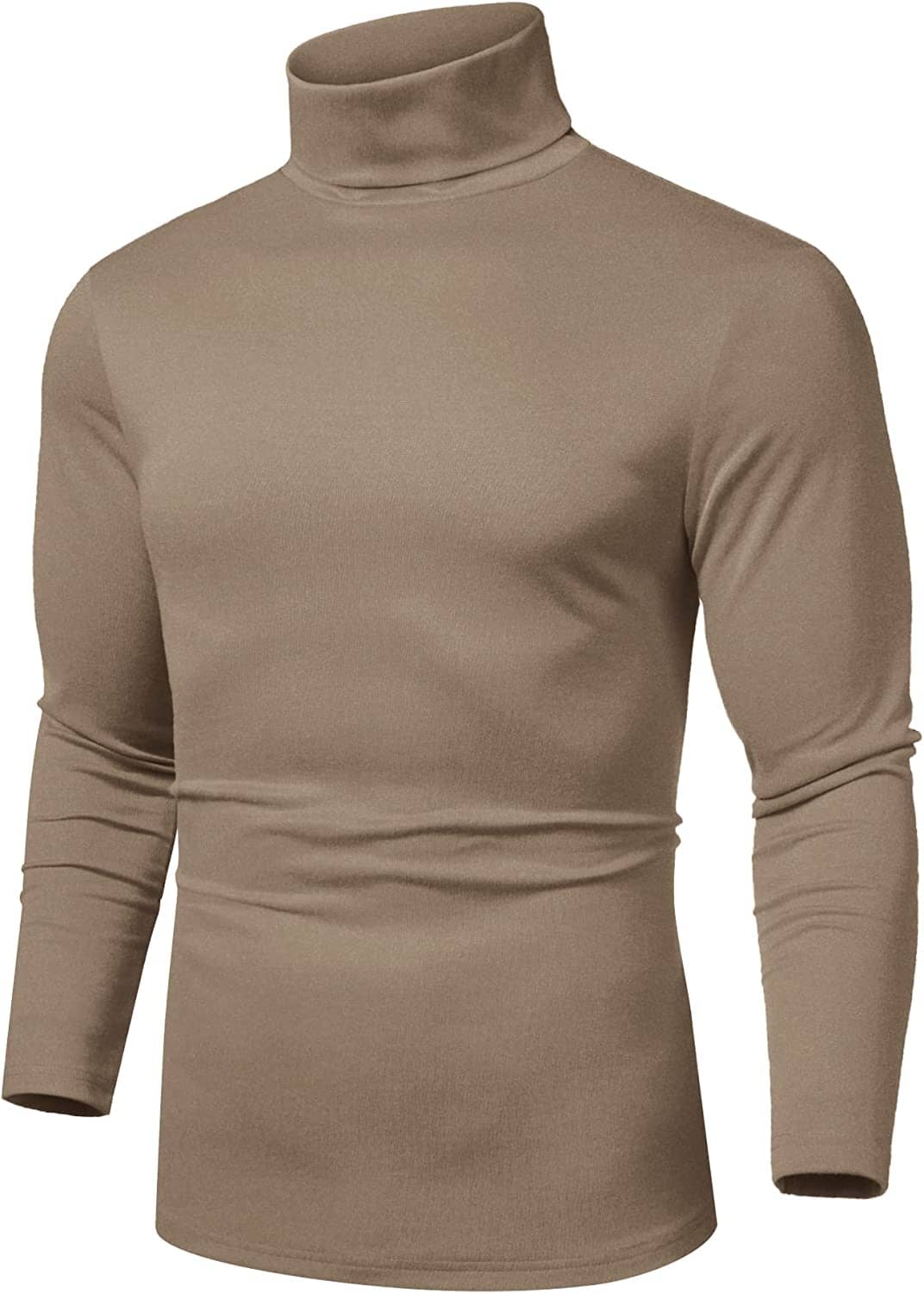 Slim Fit Basic Rollkragen Strick Pullover Pullover