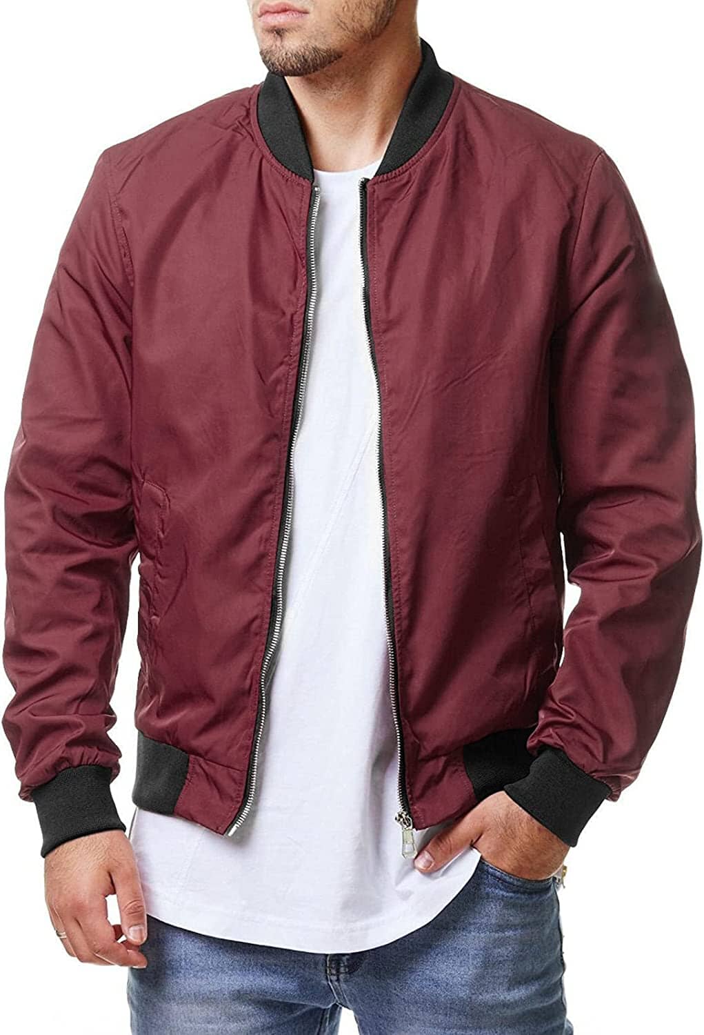 Casual Soft Shell Flight Windbreaker Mantel
