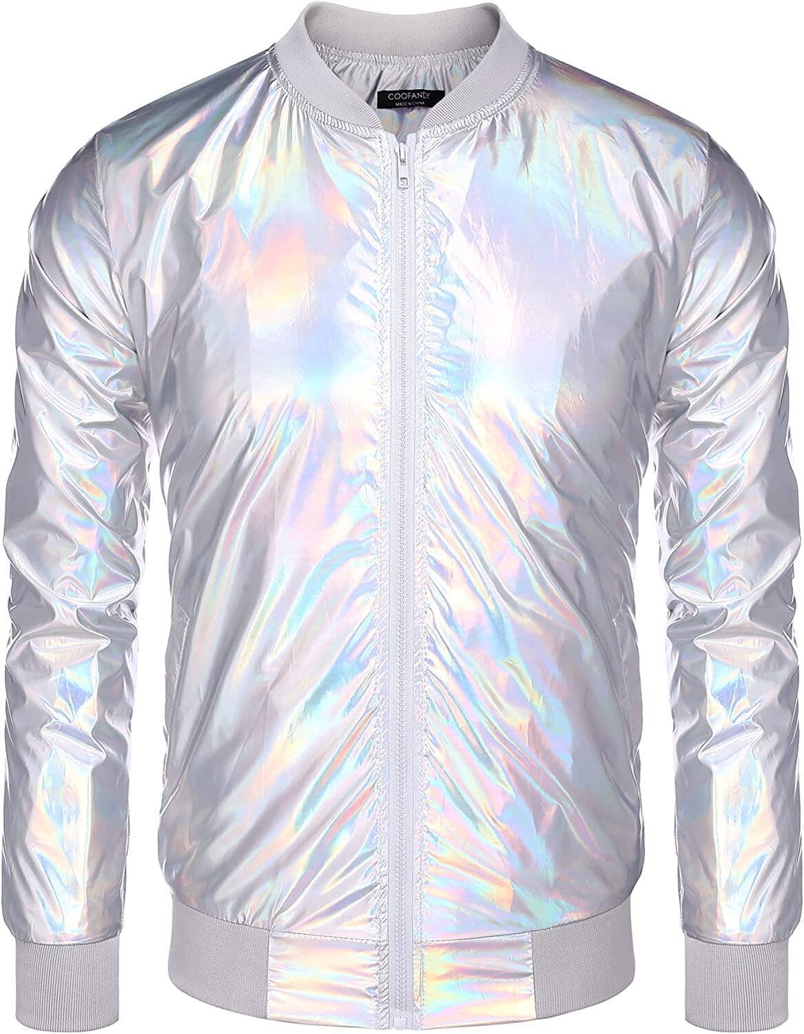 70s Disco Christmas Party Zip-up Jacke