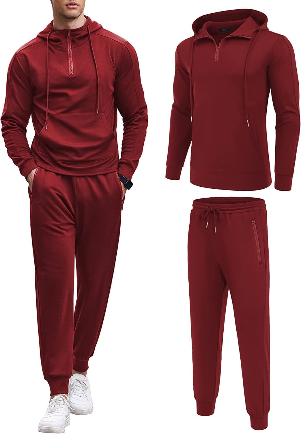 2 Teil Hoodie Sports Sets