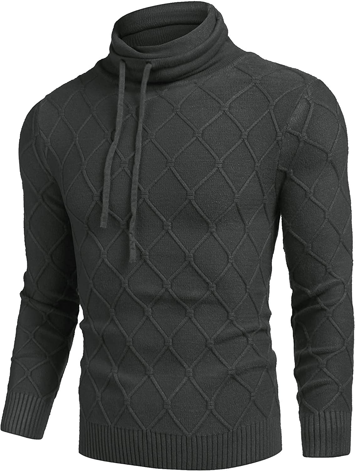 Men's Strick Rollkragen Pullover Casual Thermal Lang Ärmel Pullover