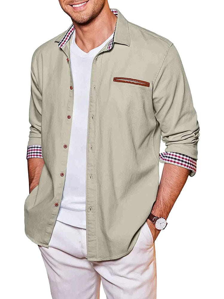 Casual Knopf Denim Hemd
