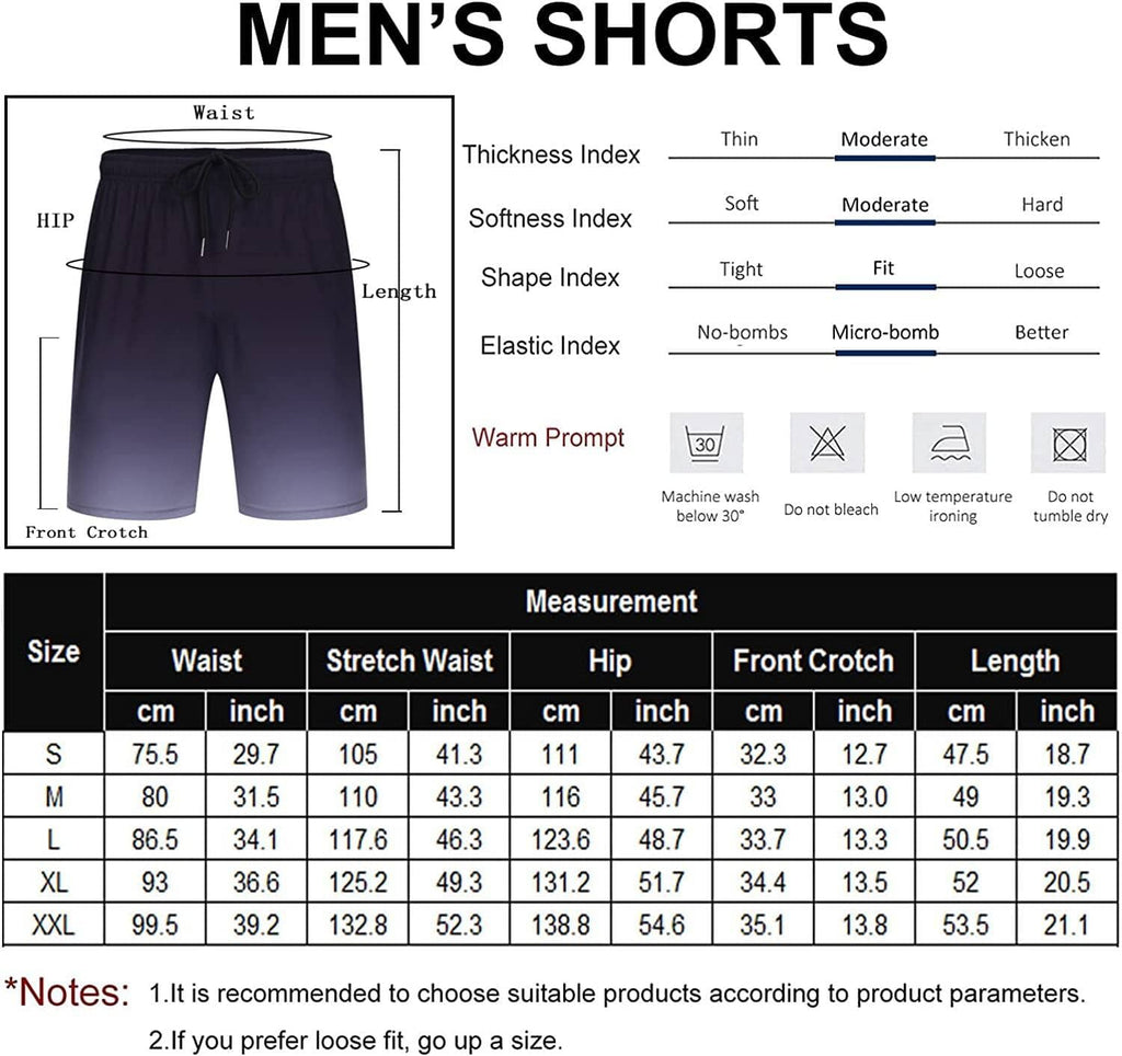 Men's 2 Pack Gym Workout Shorts