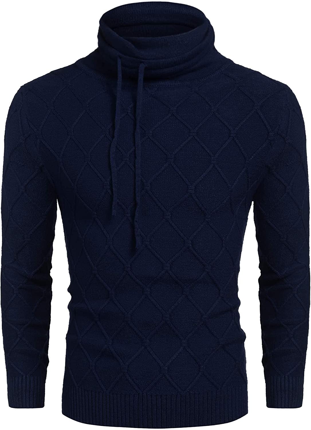 Men's Strick Rollkragen Pullover Casual Thermal Lang Ärmel Pullover