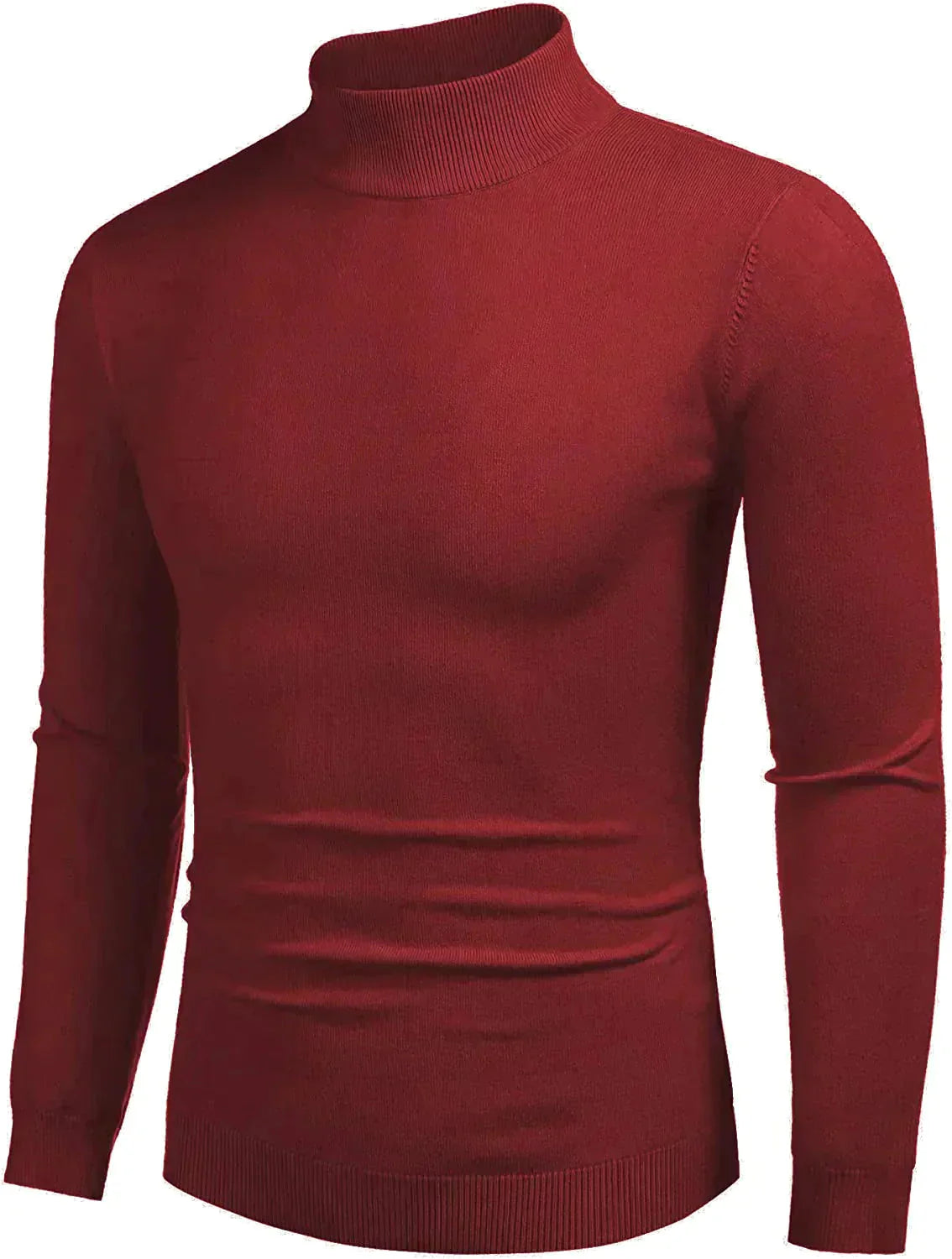 Rollkragen Pullover Basic Strick Thermal Pullover