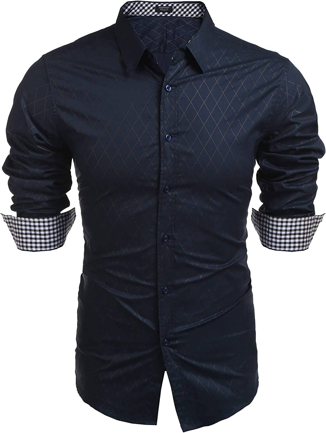 Business Lang Ärmel Slim Fit Dress Hemd
