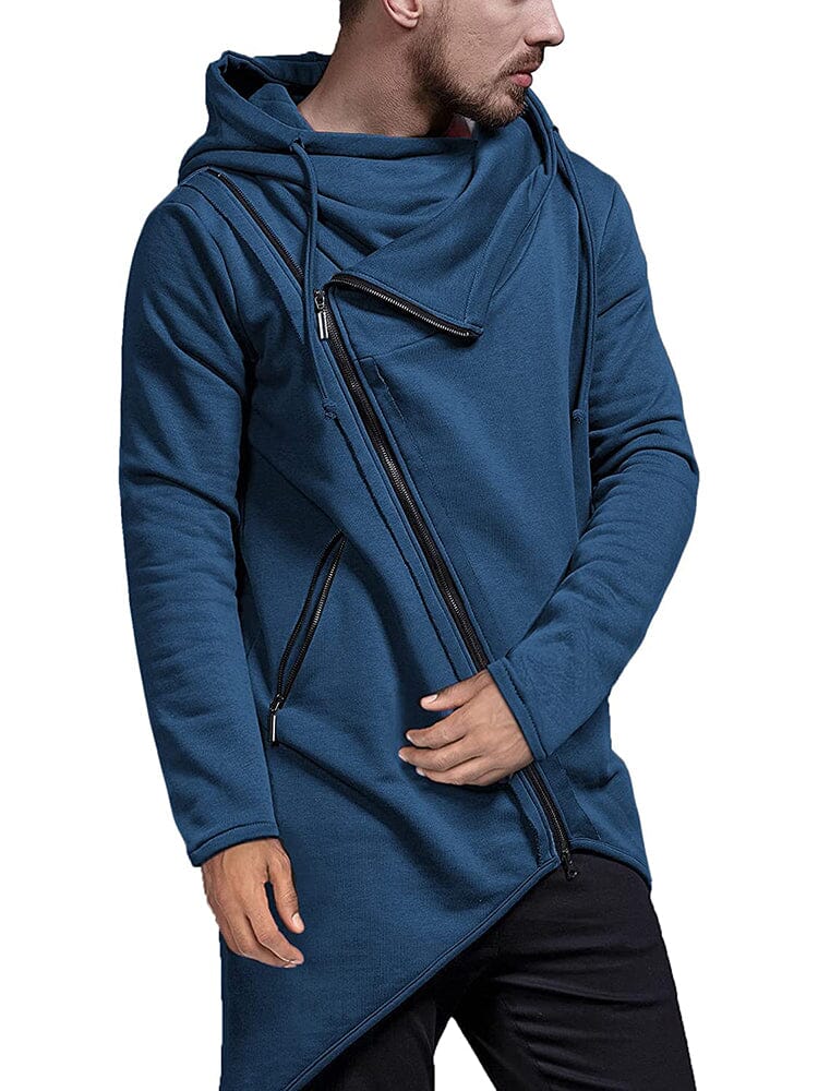 Lightweight Irregular Hem Pullover Hoodie