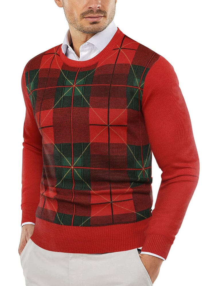 Trendy Crew Neck Pullover Strick Pullover